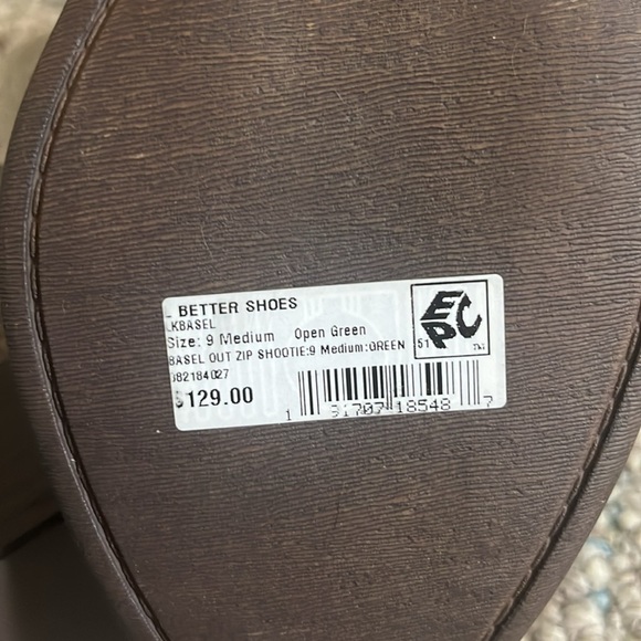 Lucky Brand NEW Basel Out Zip Booties Croc-Pattern Ankle Booties, Women’s Sz 9 - Picture 7 of 7